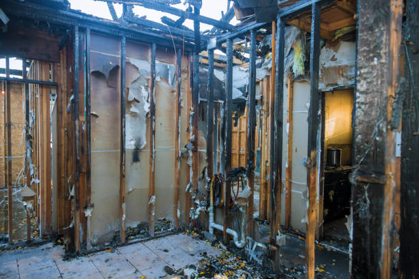 Professional Fire Damage Restoration technician working in San Ysidro, NM